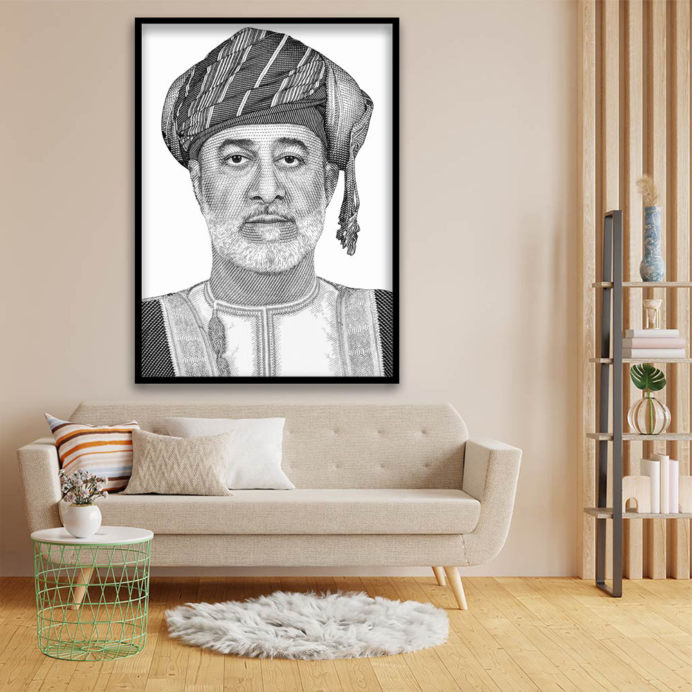 Sultan Haitham ibn Tariq ibn Taymur acrylic canvas Frames