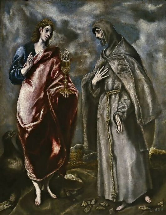 El Greco workshop - Saints John the Evangelist and Francis of Assisi