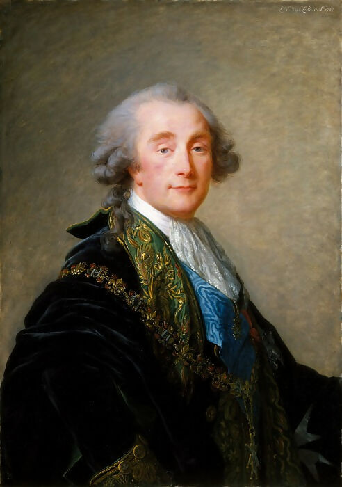Elisabeth-Louise Vigee-Lebrun – Alexandre Charles Emmanuel de Crussol-Florensac (1747-1815) 50X40 Canvas