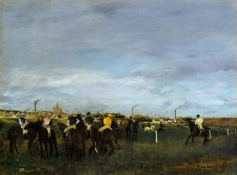 Edgar Degas Before the Race 2 50X40 Canvas