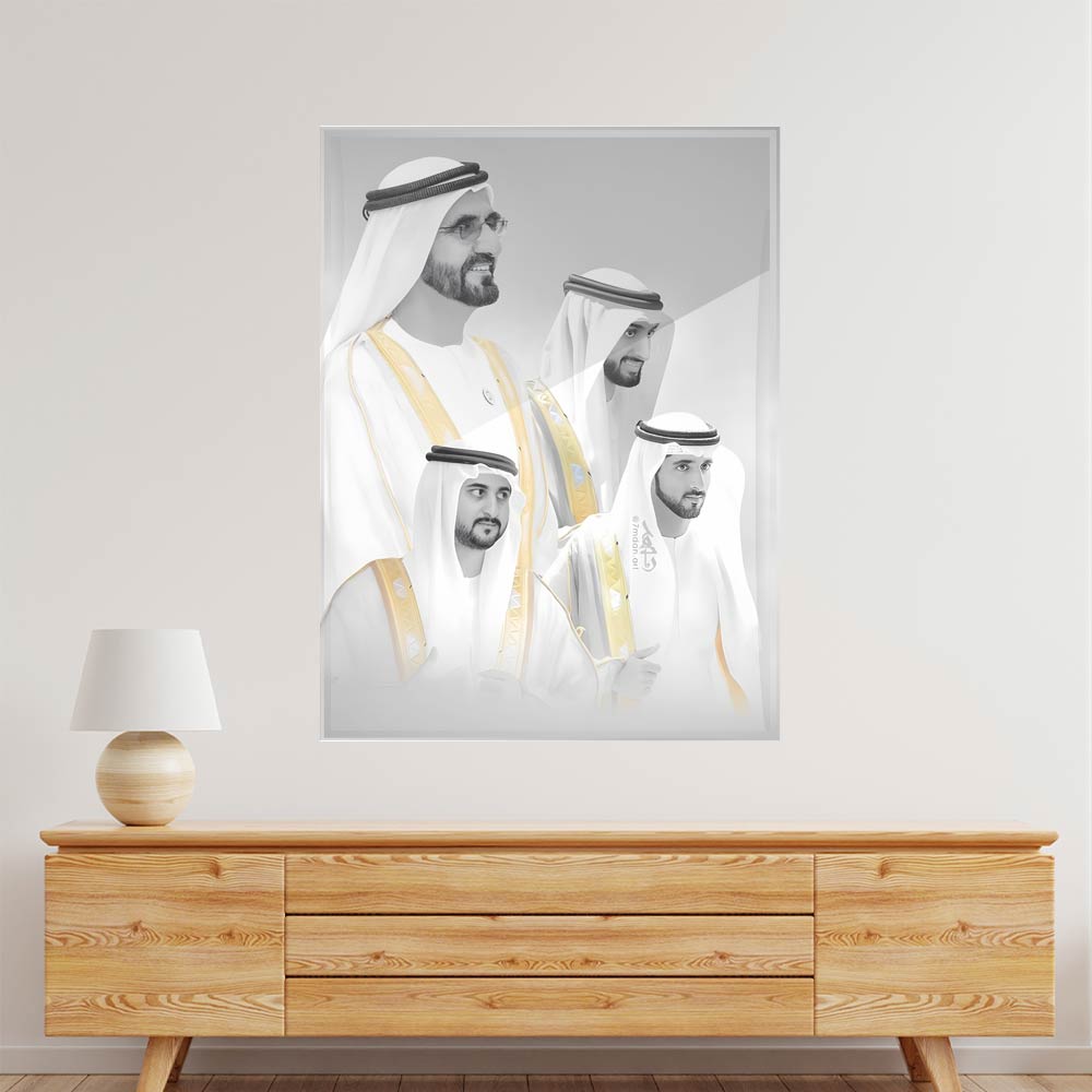 UAE Leaders Acrylic acrylic canvas Frames