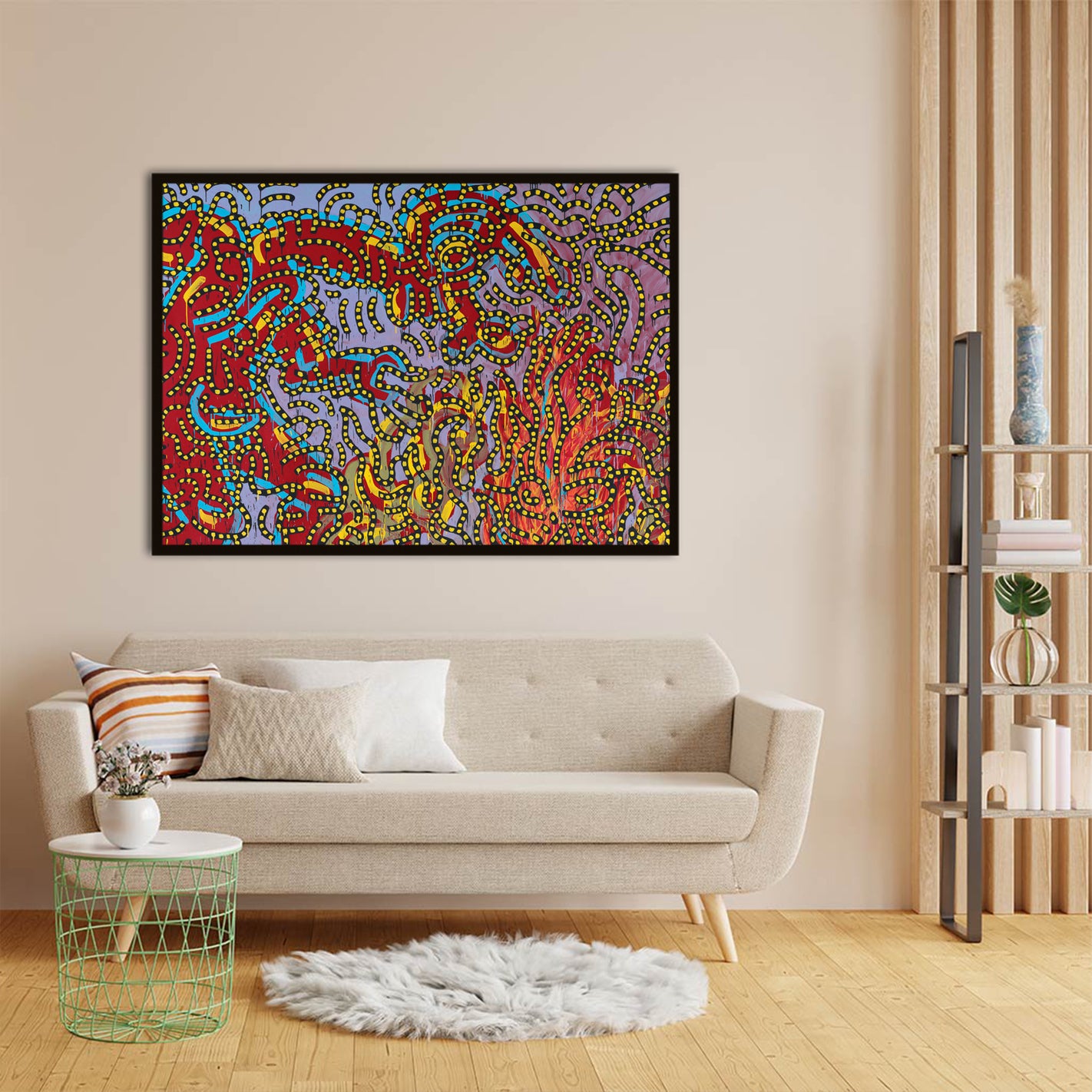 Vibrant Complexity acrylic canvas Frames