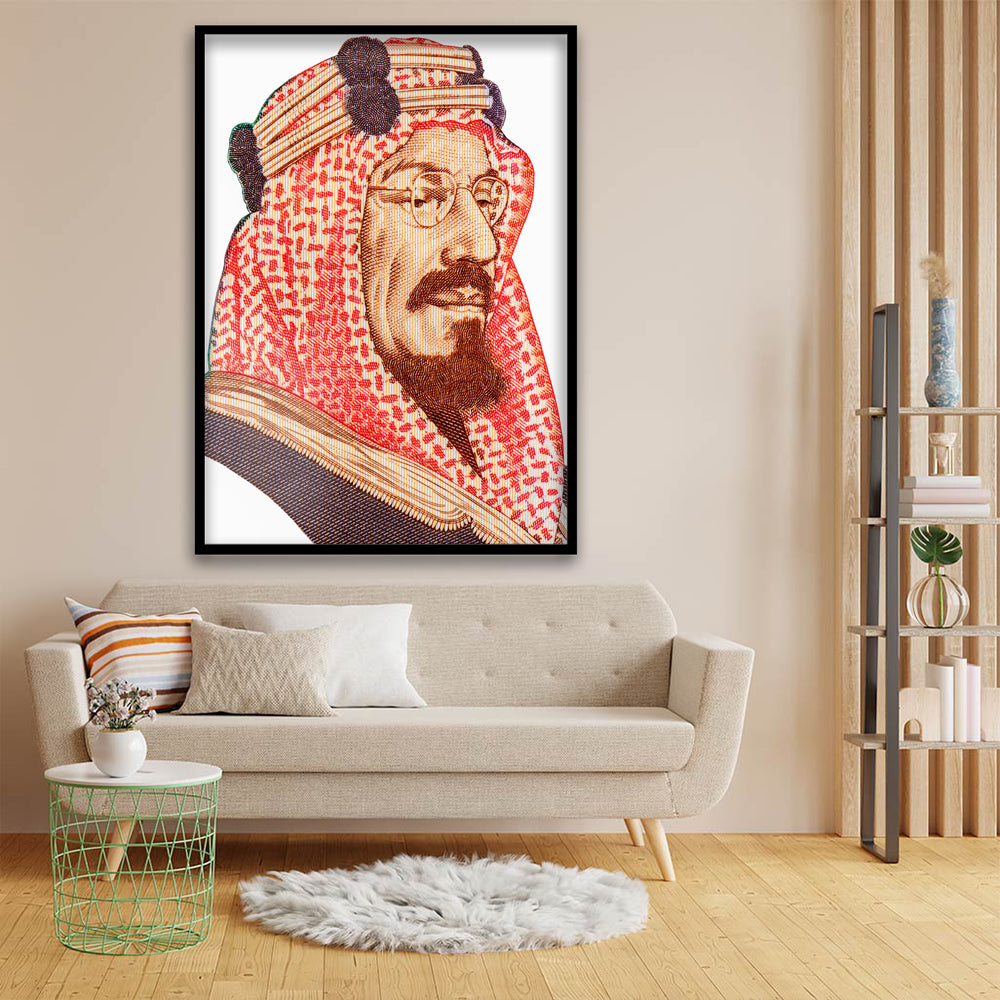 Abdullah Bin Abdulaziz acrylic canvas Frames