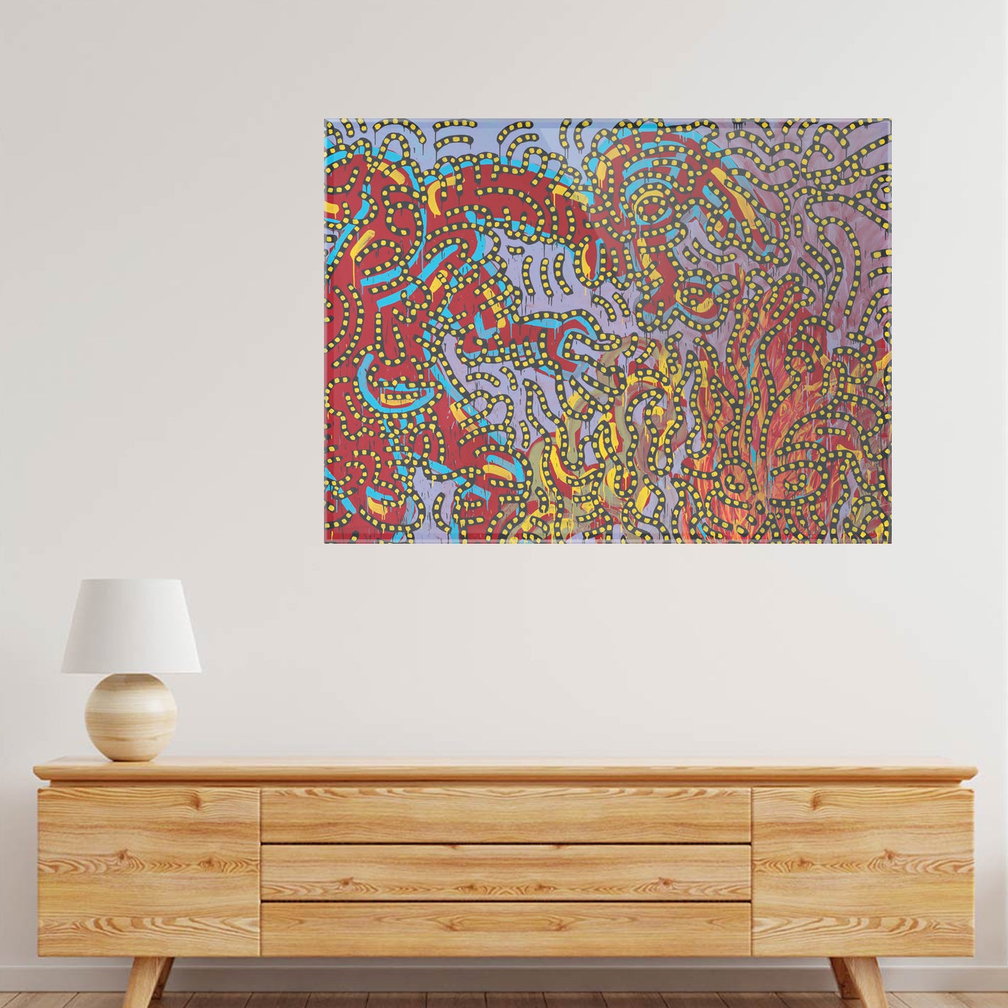 Vibrant Complexity Acrylic acrylic canvas Frames