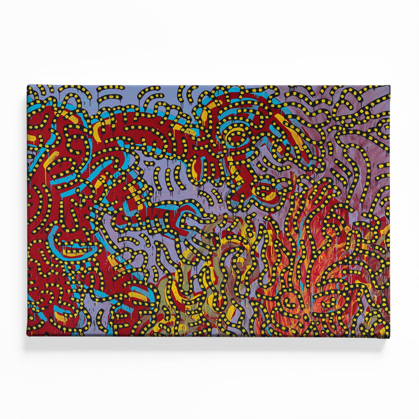 Vibrant Complexity Canvas acrylic canvas Frames