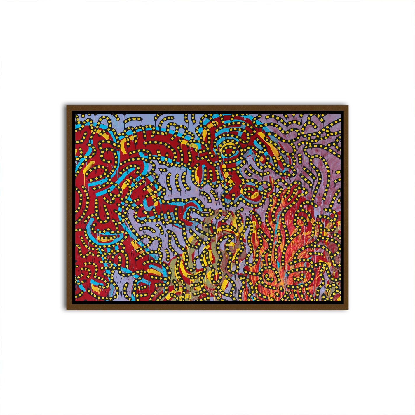 Vibrant Complexity Brown Canvas frame acrylic canvas Frames