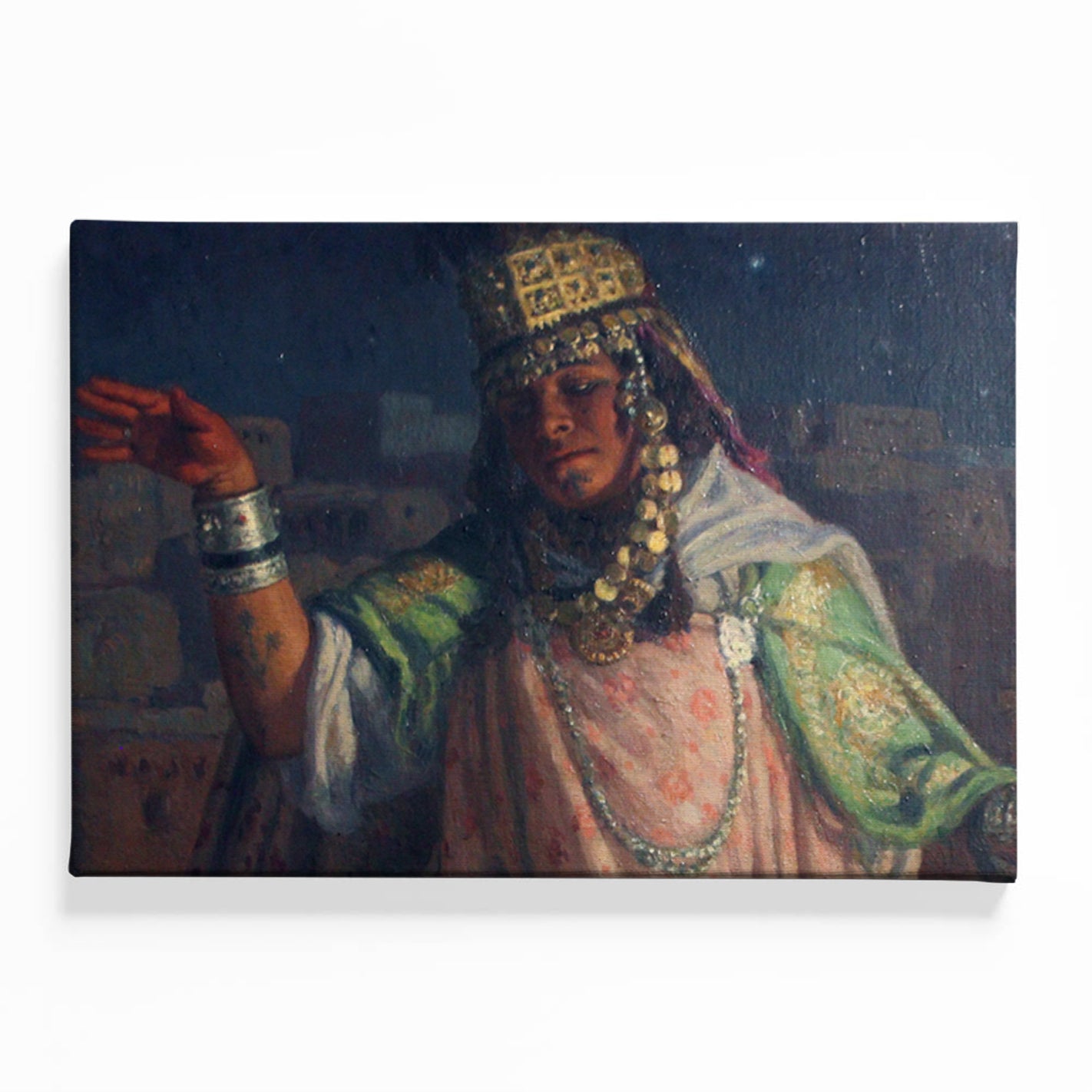 Danseuse Arabe Aux Etoiles Canvas acrylic canvas Frames