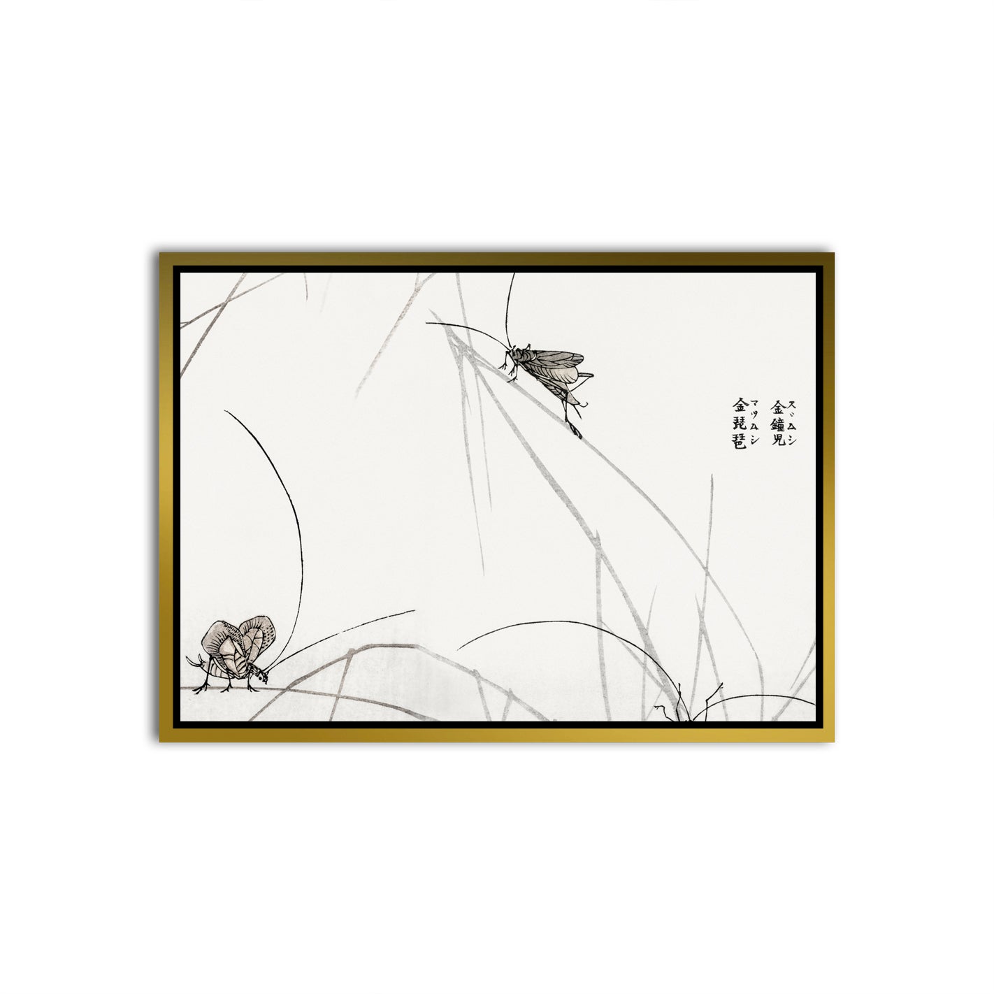 Whispers of Nature Gold Canvas frame acrylic canvas Frames