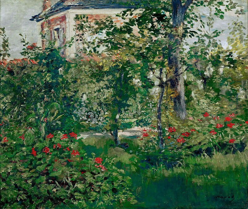 Edouard Manet – The Garden at Bellevue 50X40 Canvas