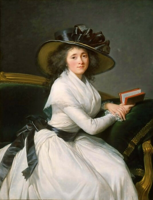 Elisabeth-Louise Vigee-Lebrun - Countess de La Chatre, later Marquise de Jaucourt 50X40 Canvas