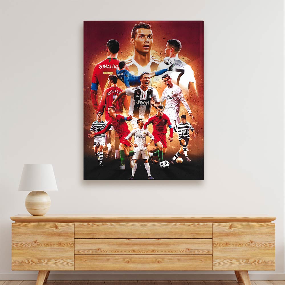 Football Players poster Acrylic acrylic canvas Frames