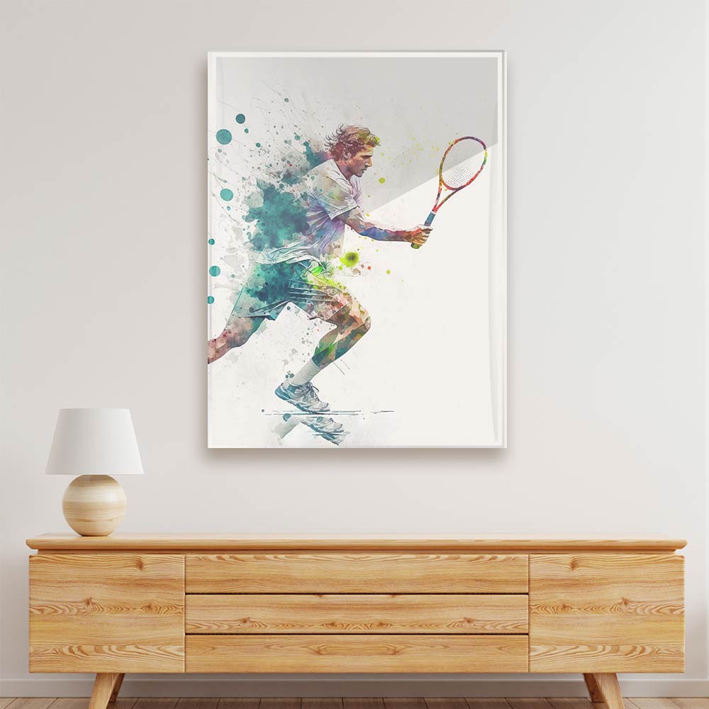 Badminton Art Acrylic acrylic canvas Frames