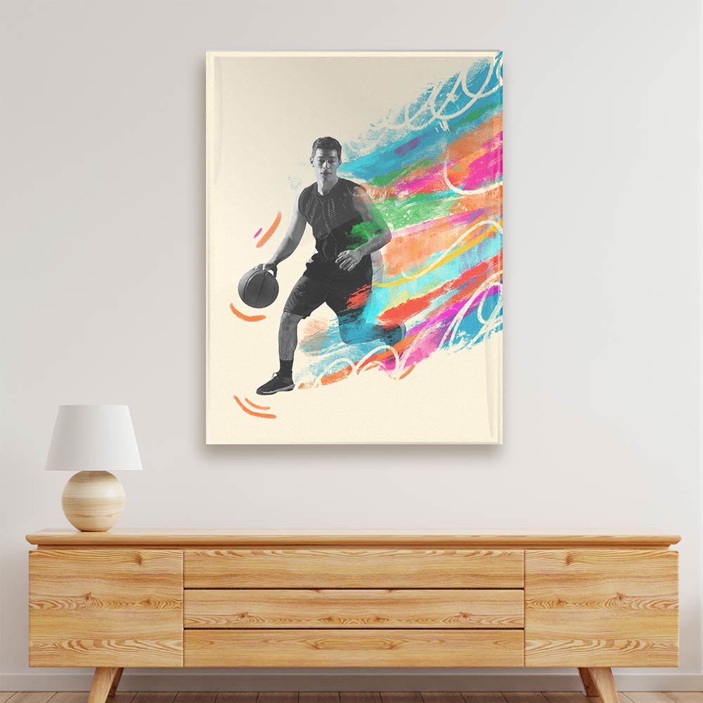 Basket ball placeholder Acrylic acrylic canvas Frames