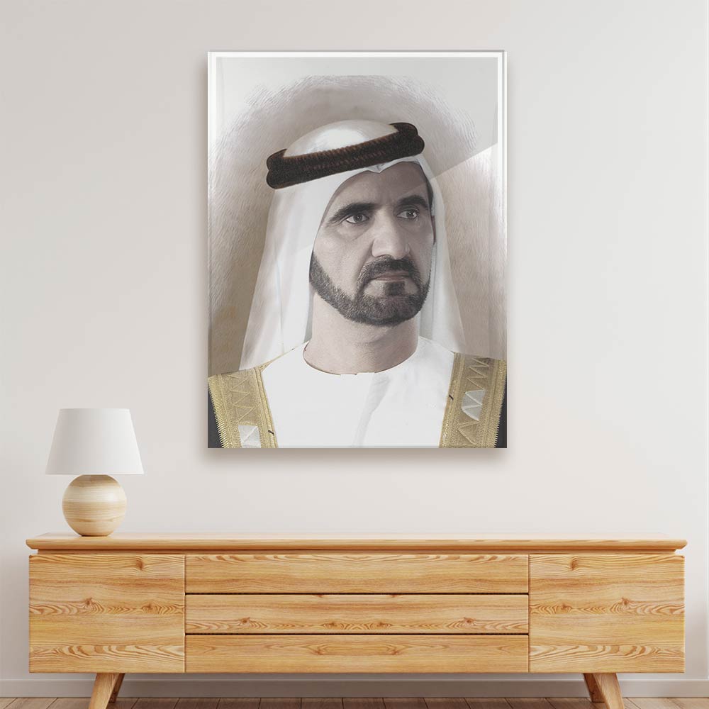 Sheikh Mohammed bin Rashid Al Maktoum. Acrylic acrylic canvas Frames