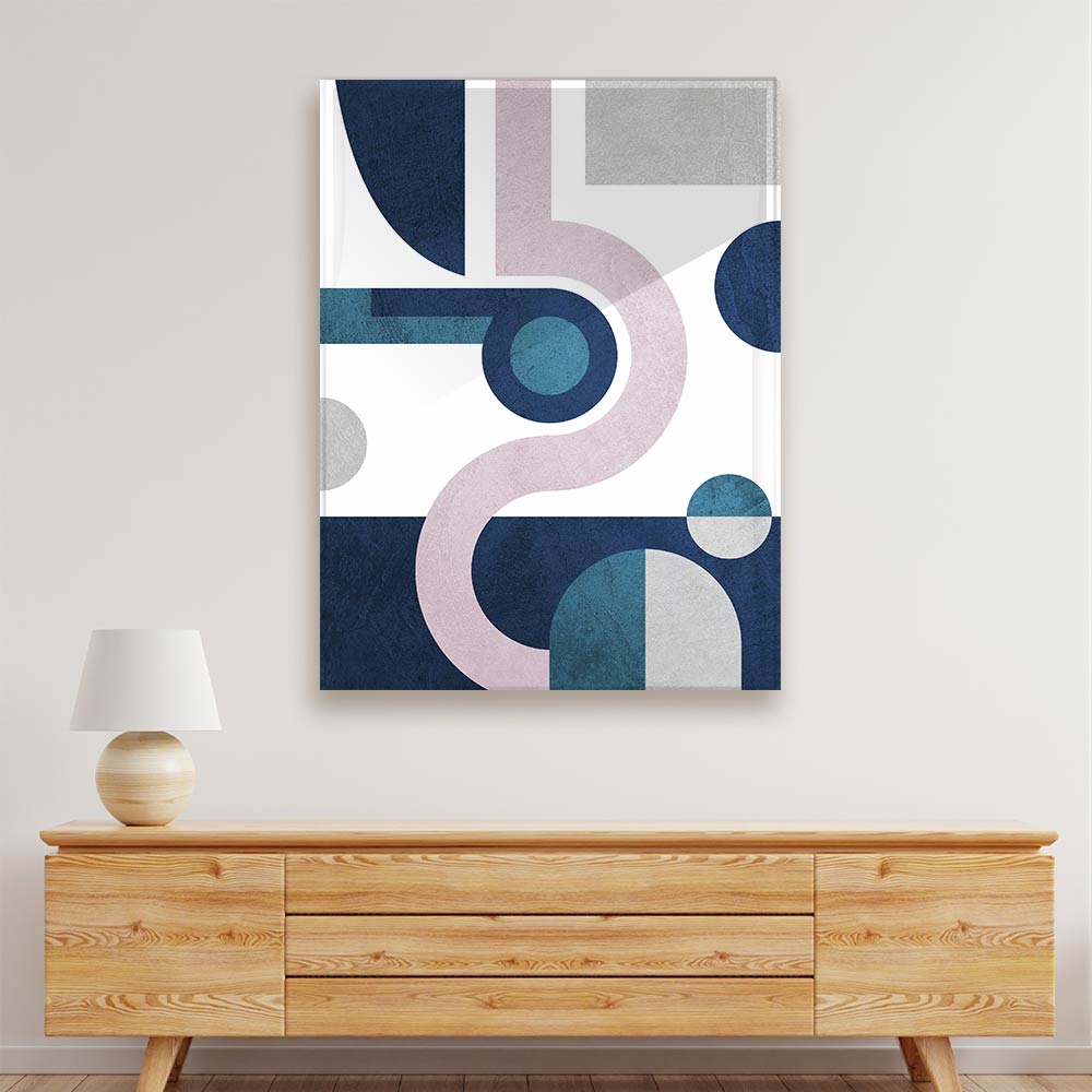 Geo matric Abstract Art Acrylic acrylic canvas Frames