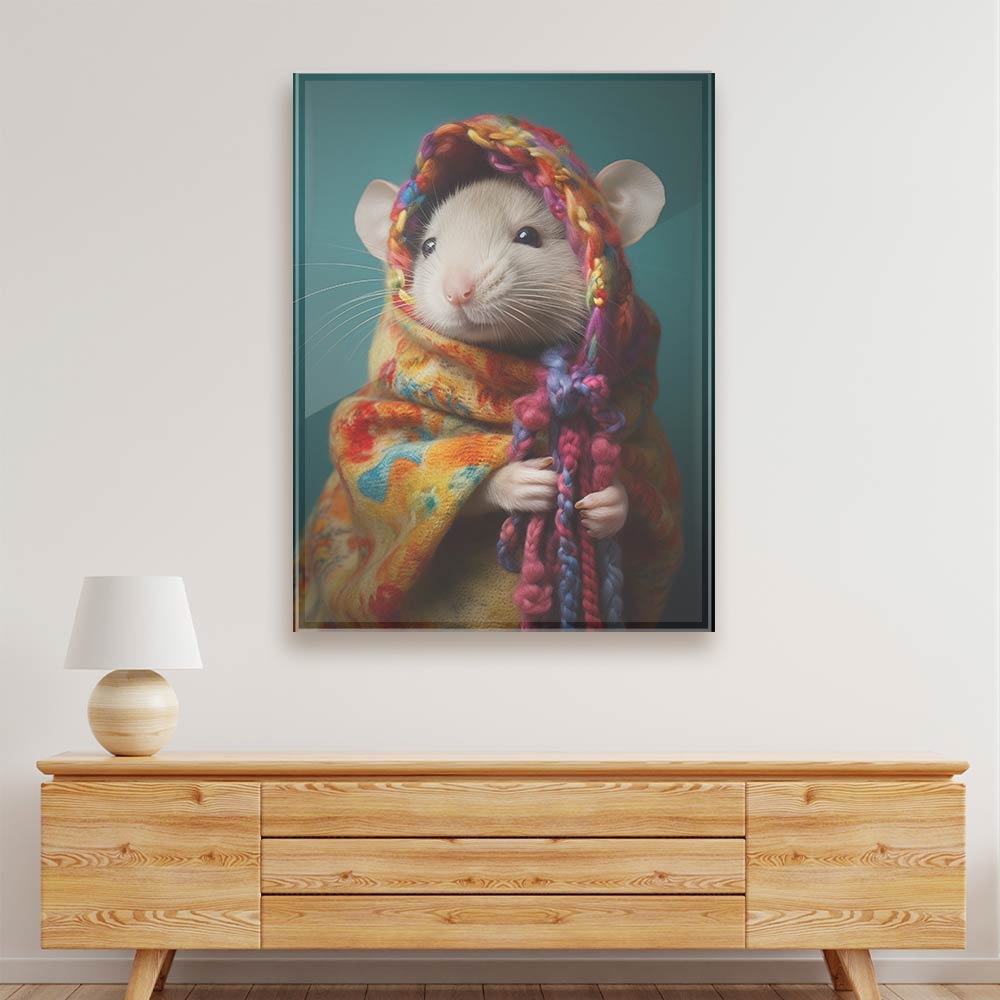 Cuttie rat Acrylic acrylic canvas Frames