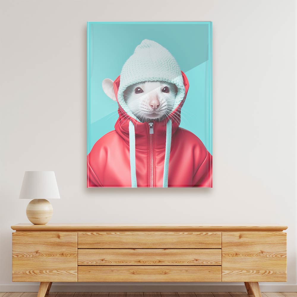 Rat Wearing Acrylic acrylic canvas Frames