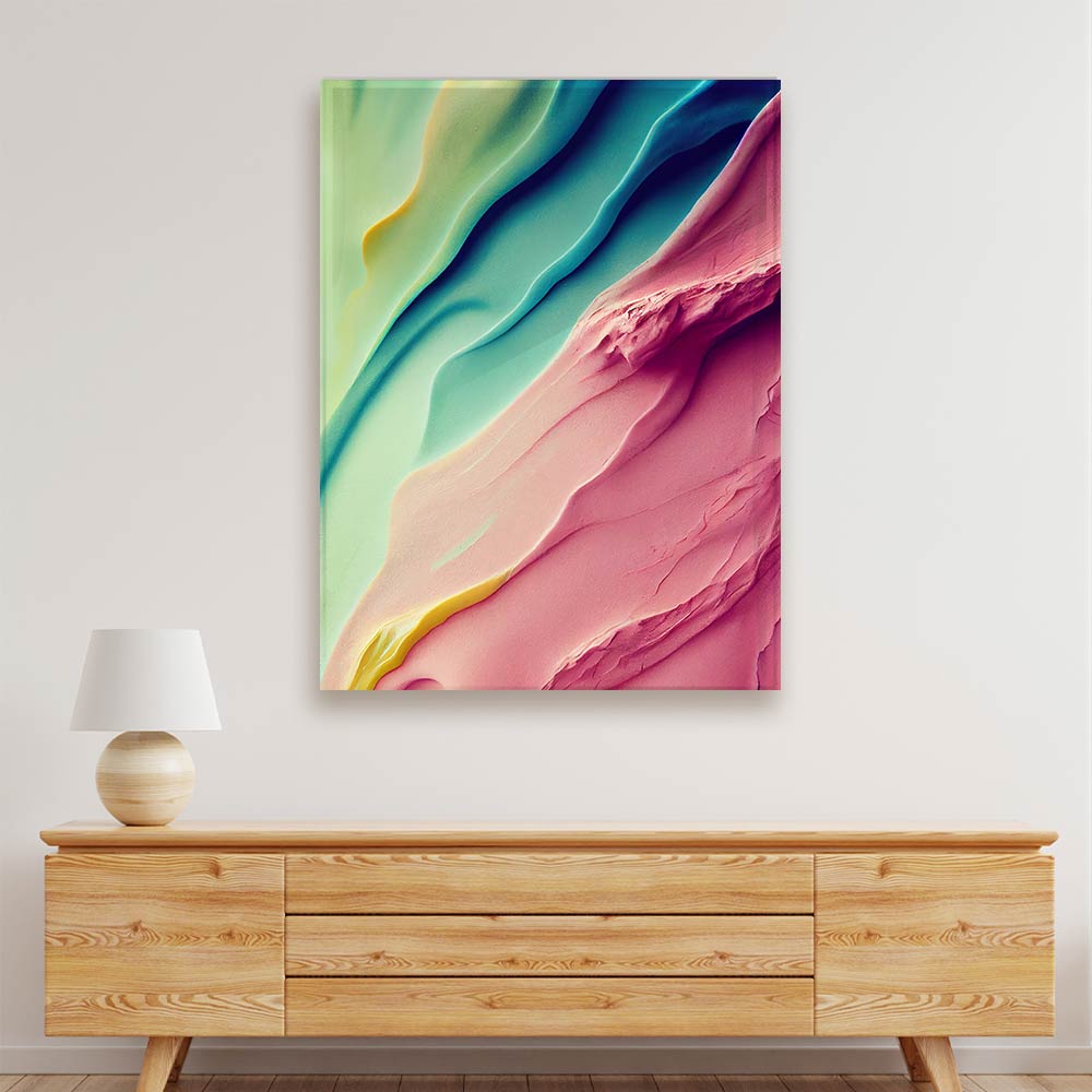 COLOUR WAVE Acrylic acrylic canvas Frames