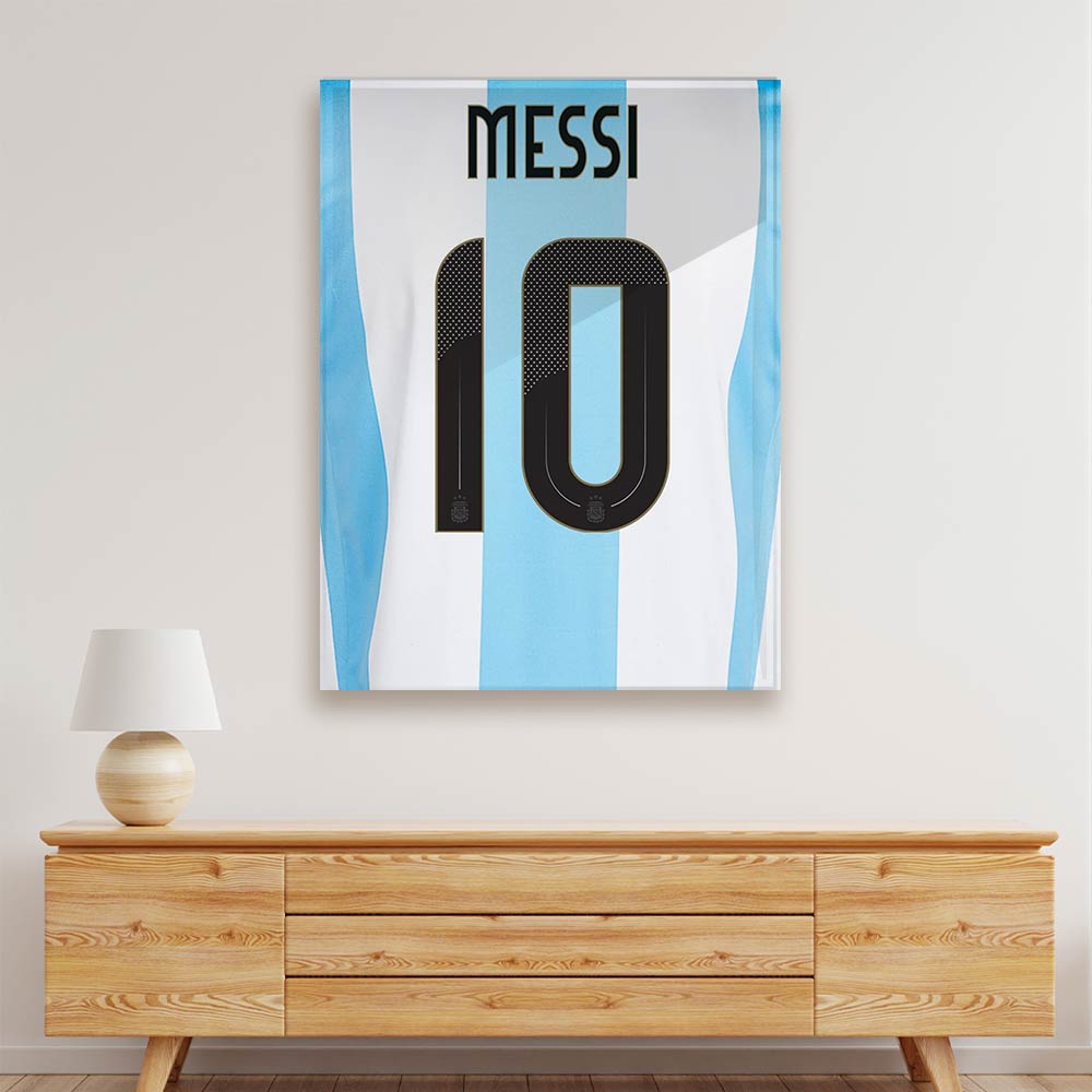 Messi T shirt Acrylic acrylic canvas Frames