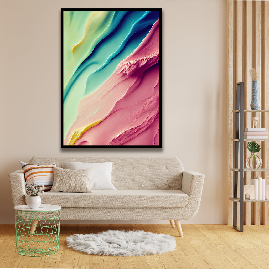 COLOUR WAVE acrylic canvas Frames