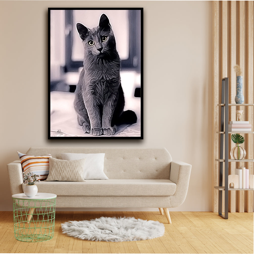 Cat acrylic canvas Frames