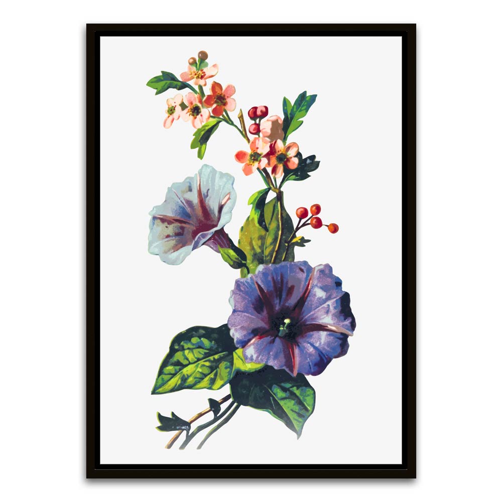 Botanical Art 3 Black Canvas frame acrylic canvas Frames