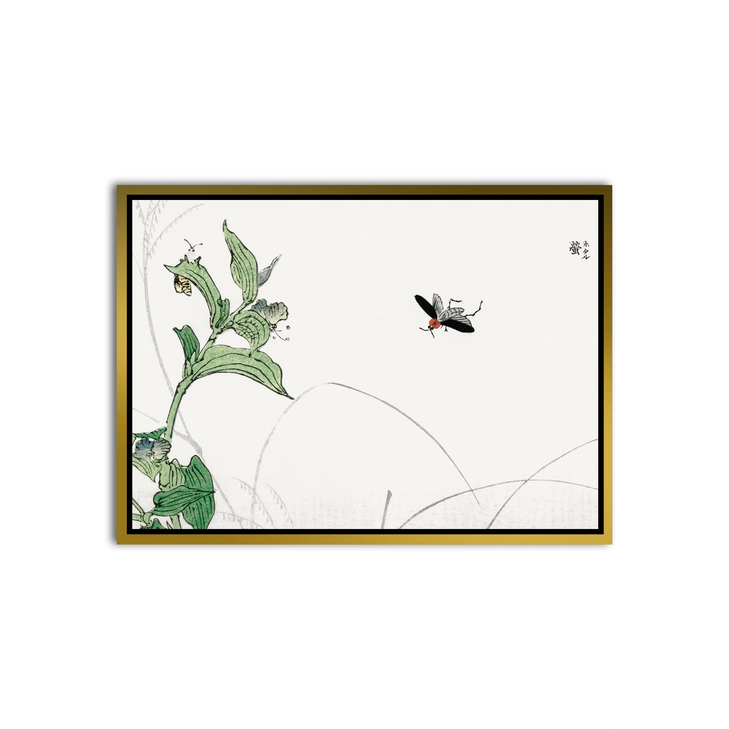 Fluttering Grace Gold Canvas frame acrylic canvas Frames