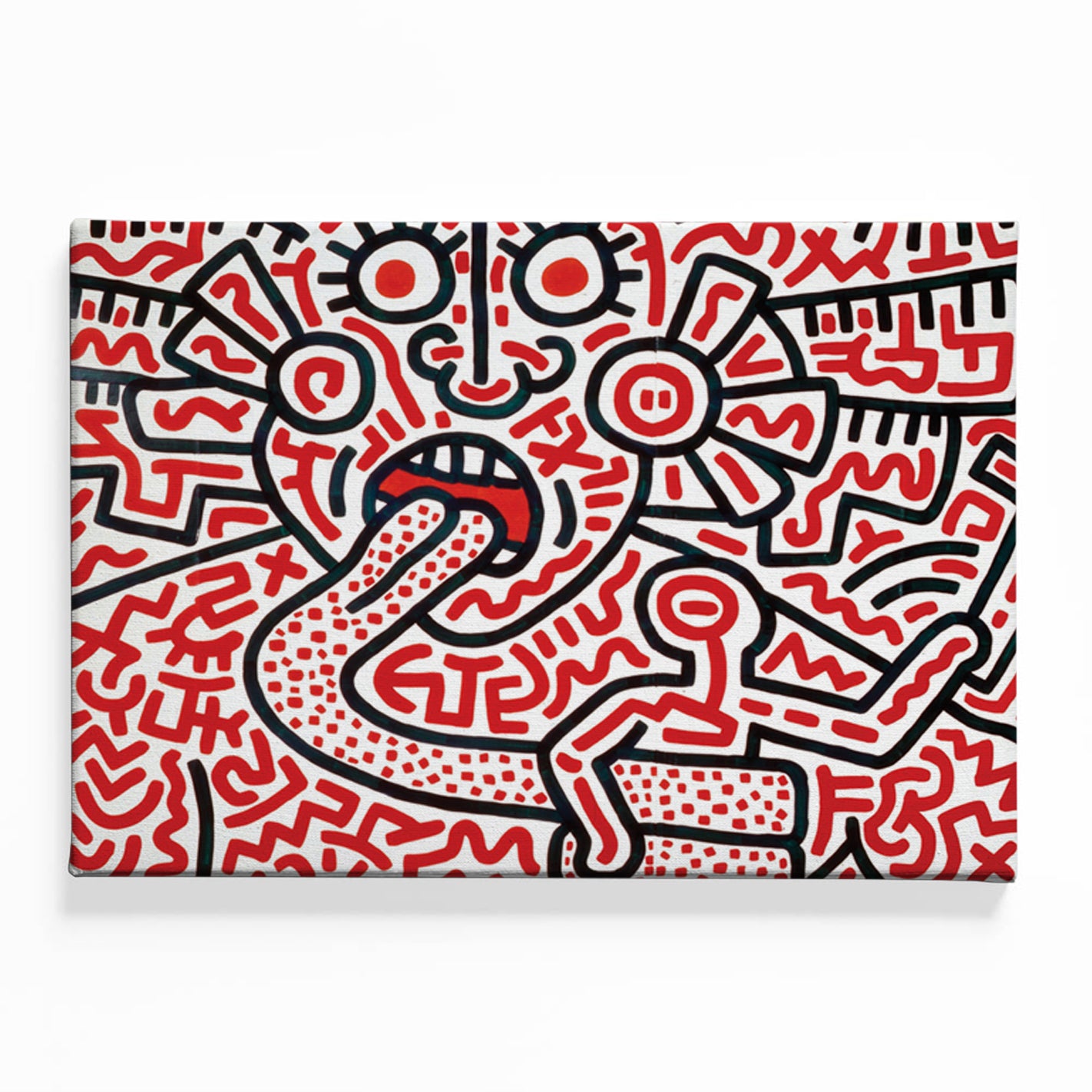 Keith Haring Canvas acrylic canvas Frames