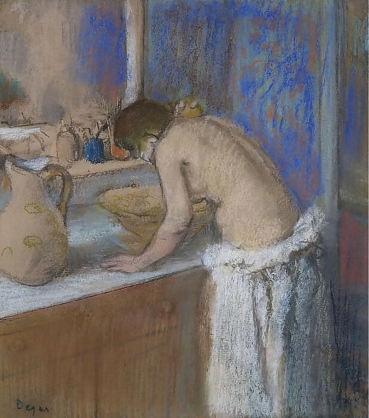 Paintings from Sotheby’s auctions – Edgar Degas - Young Woman by the Toilette, 1895 50X40 Canvas