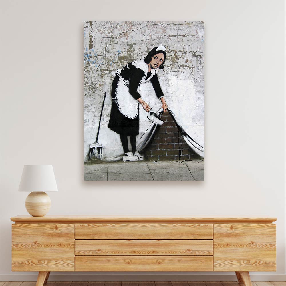 BANKSY ART 19 Acrylic acrylic canvas Frames