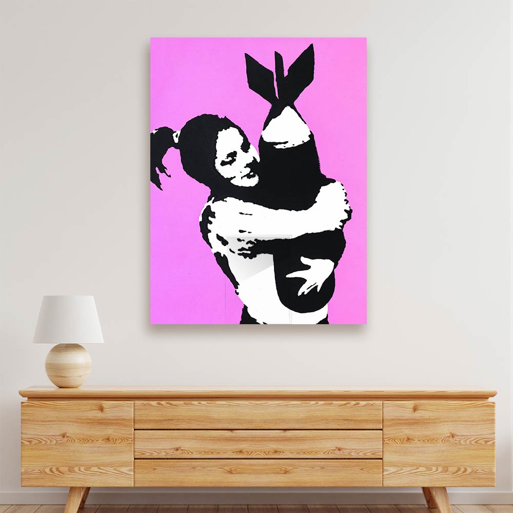 BANKSY ART 24 Acrylic acrylic canvas Frames