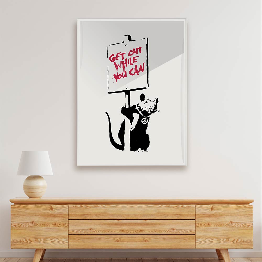 BANKSY ART 8 Acrylic acrylic canvas Frames