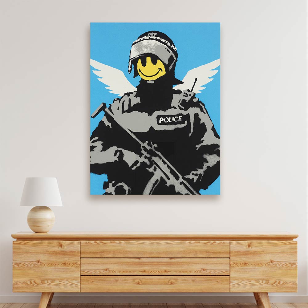 BANKSY ART 16 Acrylic acrylic canvas Frames