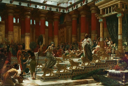 Edward John Poynter - The Visit of the Queen of Sheba to King Solomon 50X40 Canvas