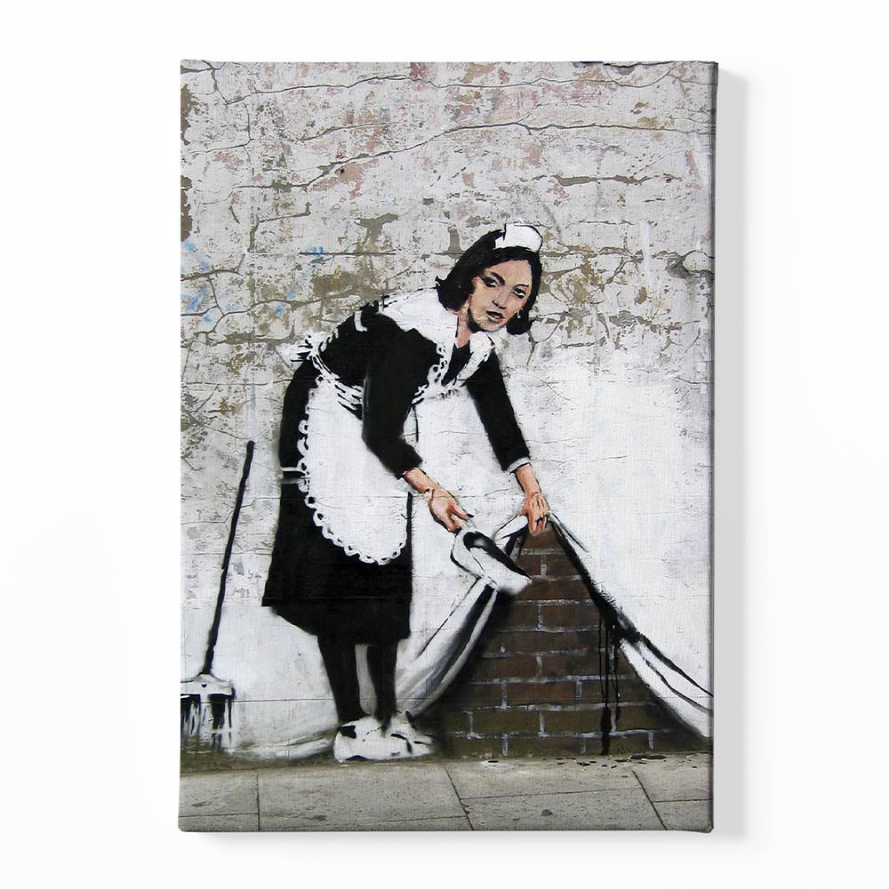 BANKSY ART 19 acrylic canvas Frames