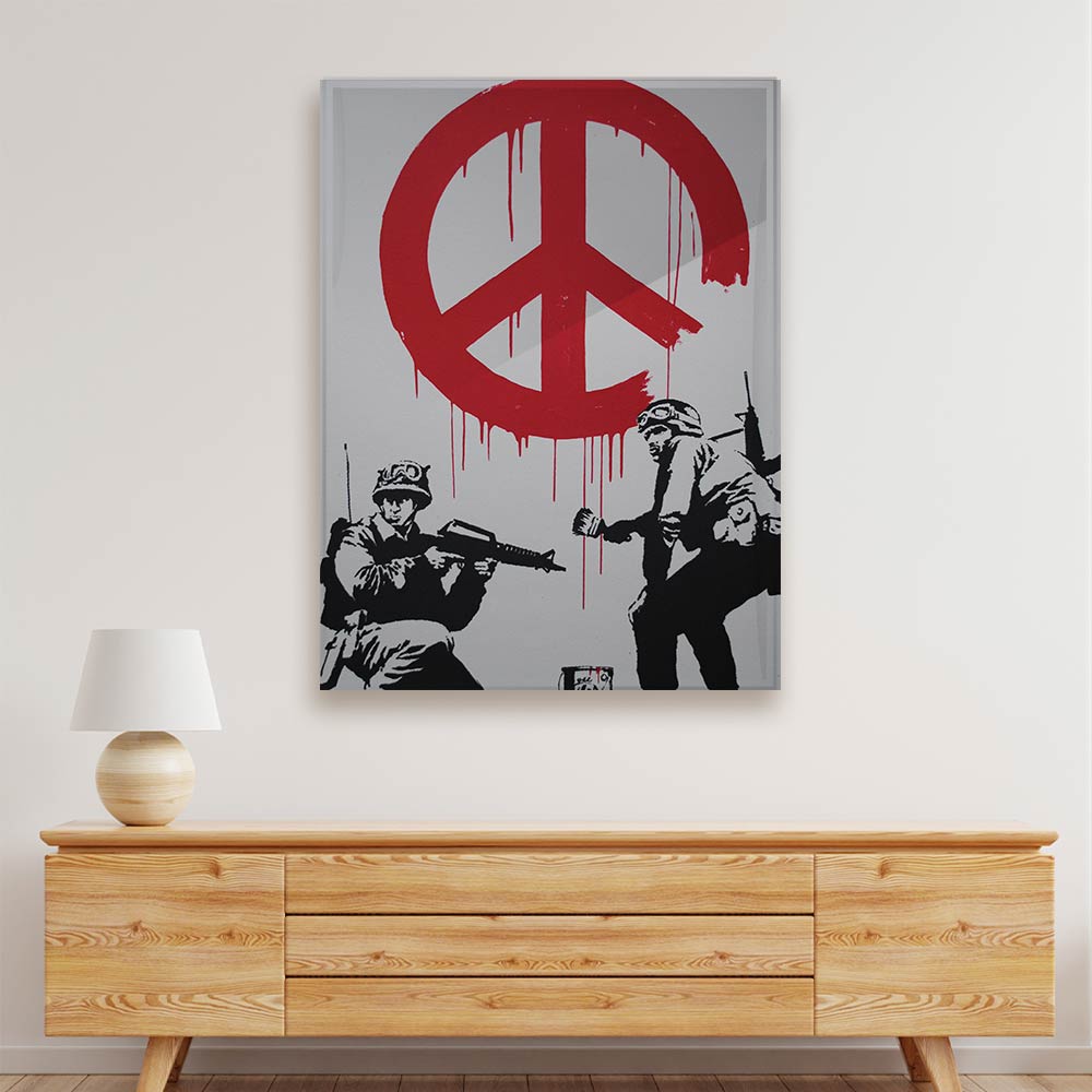 BANKSY ART 6 Acrylic acrylic canvas Frames