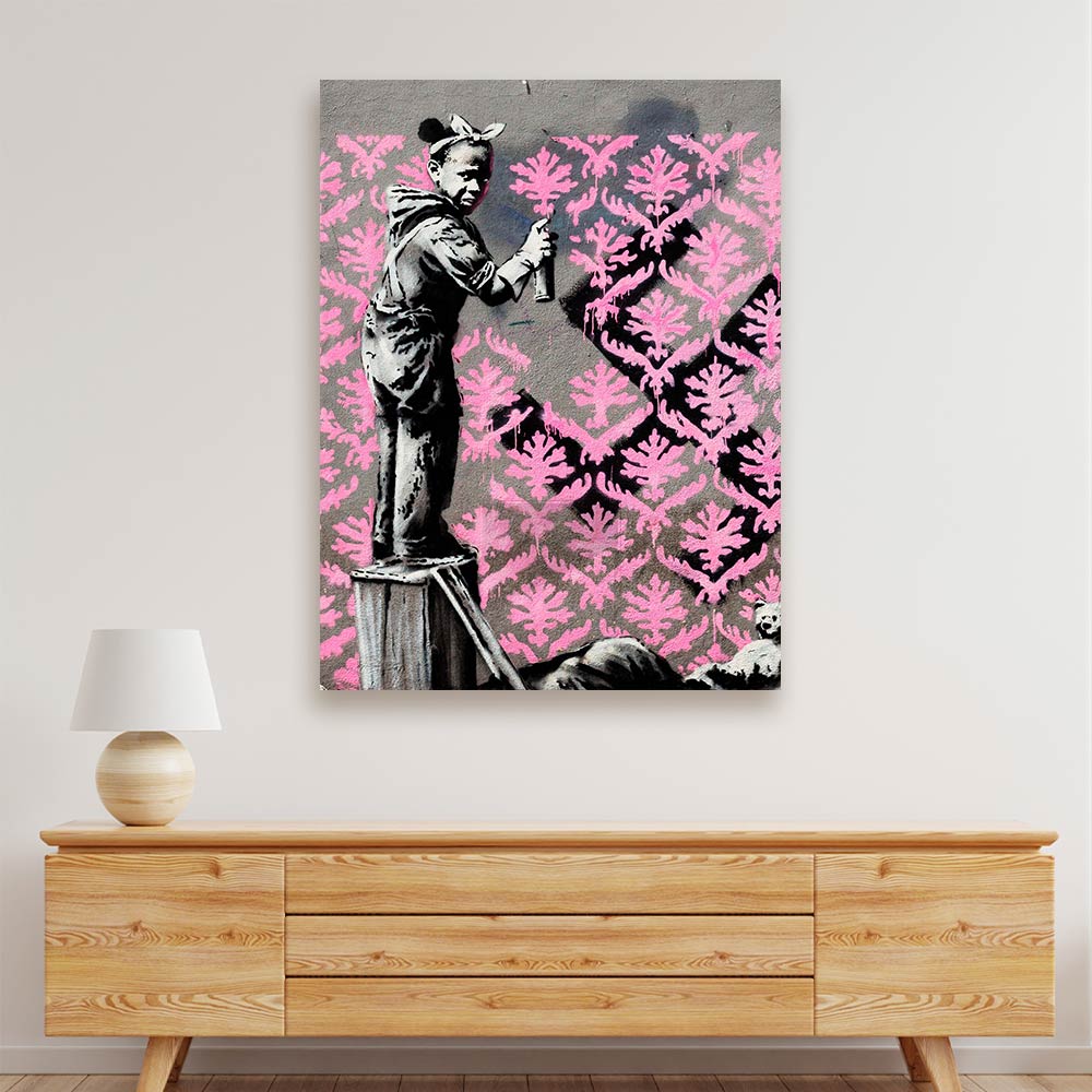 BANKSY ART 21 Acrylic acrylic canvas Frames