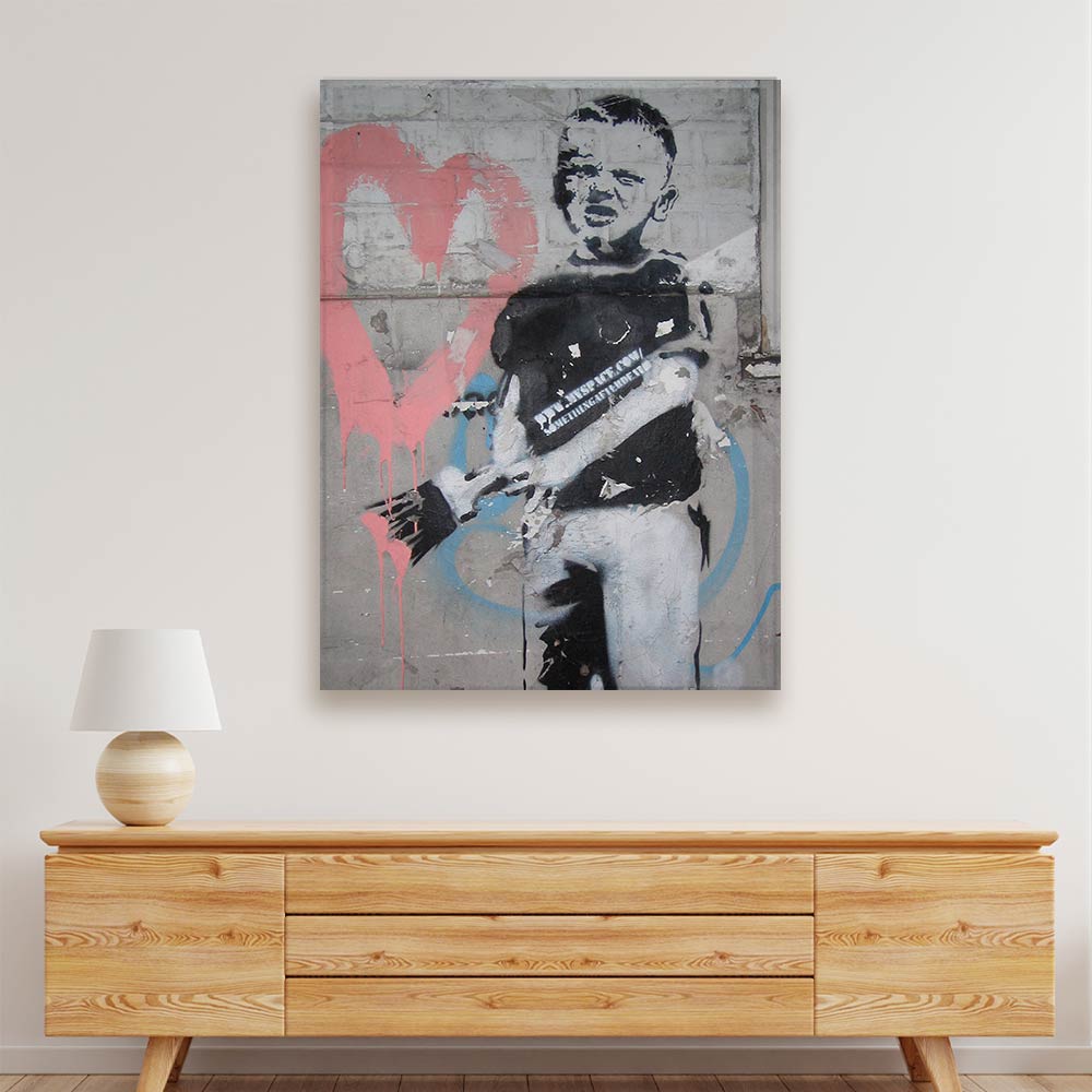 BANKSY ART 1 Acrylic acrylic canvas Frames