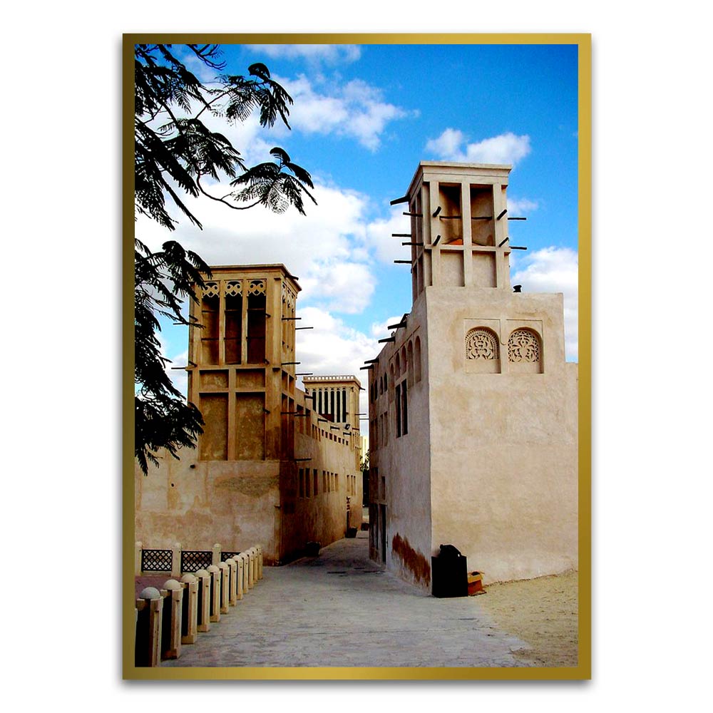 Fort 2 Gold Printed frame acrylic canvas Frames