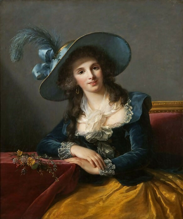 Elisabeth-Louise Vigee-Lebrun – Antoinette Elisabeth Marie d'Aguesseau, Countess de Segur 45x60 Canvas