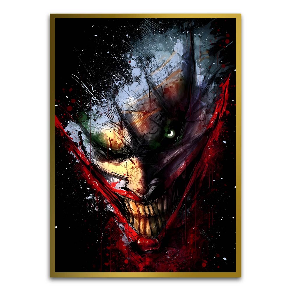 Batman 4 Gold Printed frame acrylic canvas Frames