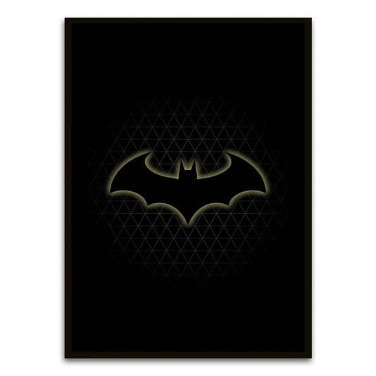 Batman 5 Black Printed frame acrylic canvas Frames