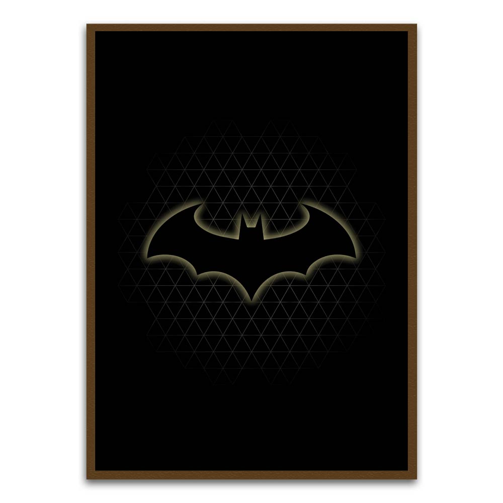 Batman 5 Brown Printed frame acrylic canvas Frames