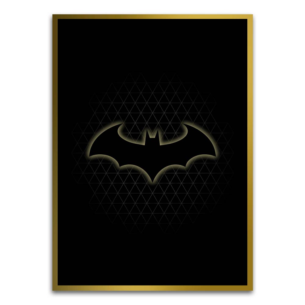 Batman 5 Gold Printed frame acrylic canvas Frames