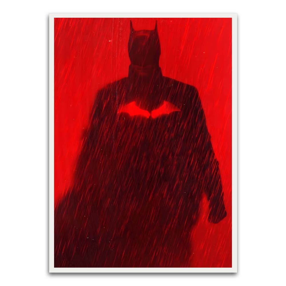 Batman 6 White Printed frame acrylic canvas Frames