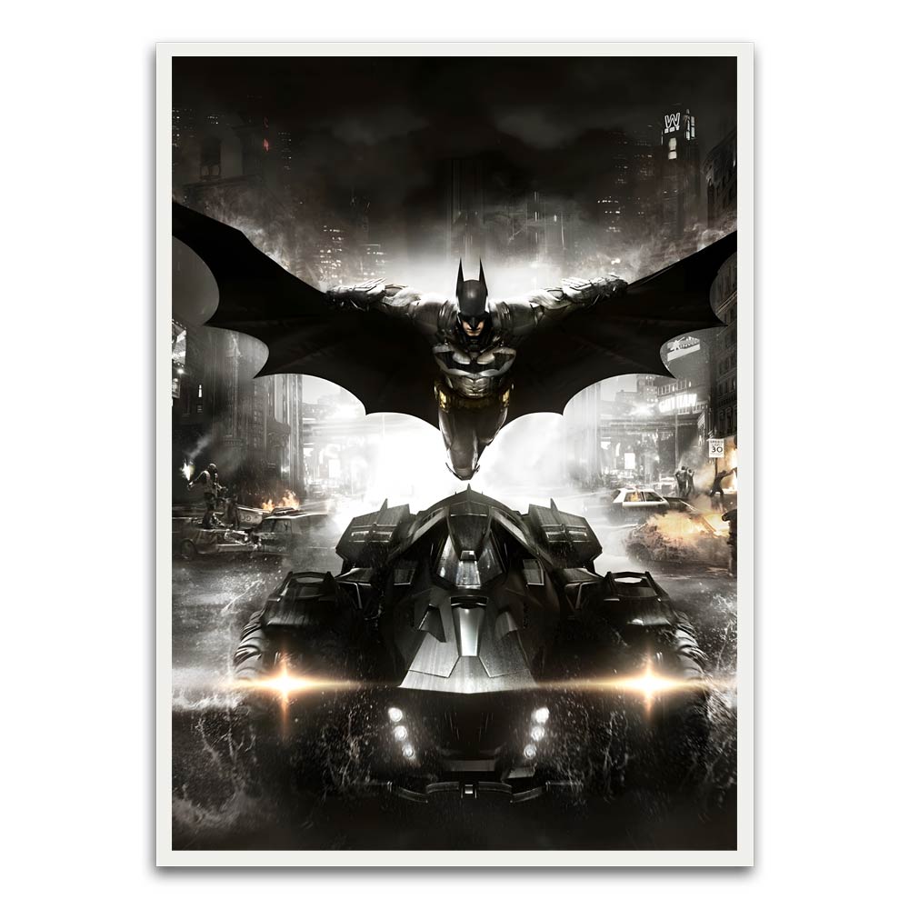 Batman White Printed frame acrylic canvas Frames