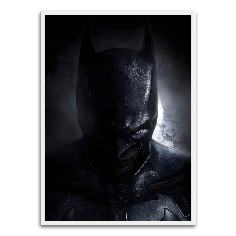 Batman 3 White Printed frame acrylic canvas Frames