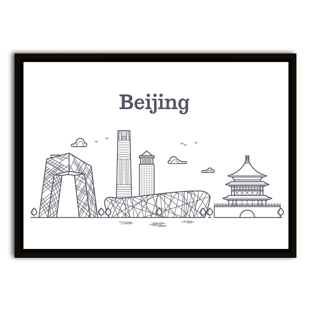 Beijing Black Canvas frame acrylic canvas Frames