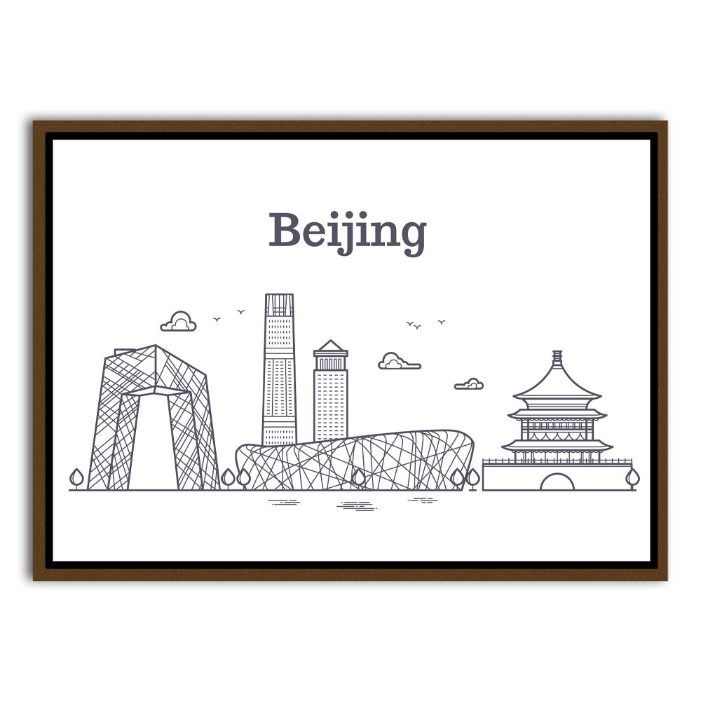 Beijing Brown Canvas frame acrylic canvas Frames