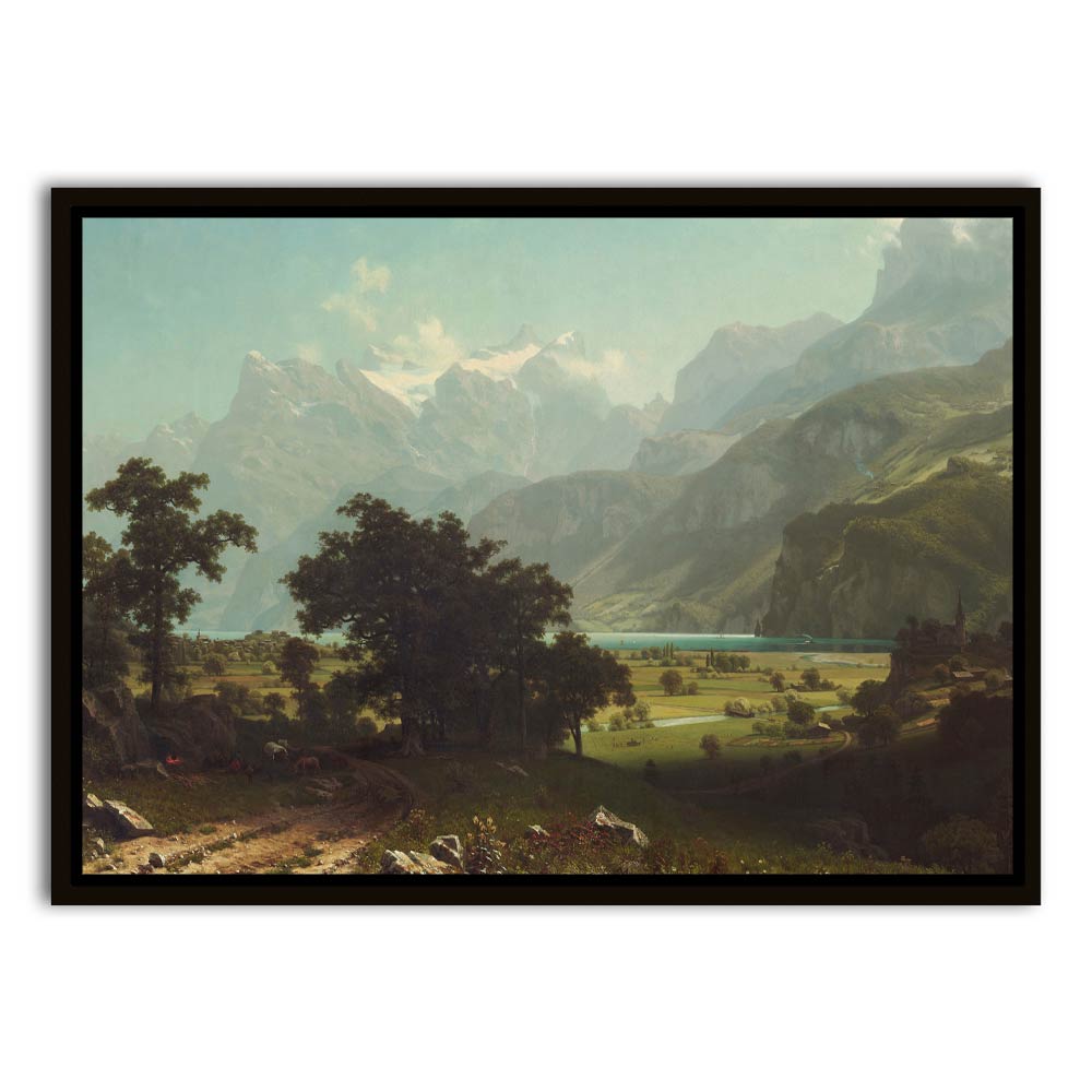 Lake Canvas Frame Black